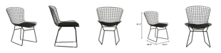 Elle Decor Holly Wire Chair, Set of 2